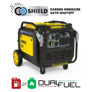 Kup Champion 201175 8500W Elektryczny Rozruch Dual Fuel Inverter z CO Shield – Cichy Generator do Domu i Kampera