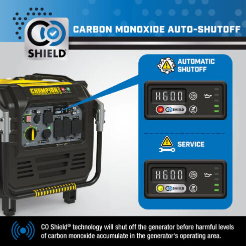 Champion 201175 8500W Elektryczny Rozruch Dual Fuel Inverter z CO Shield - Image 3