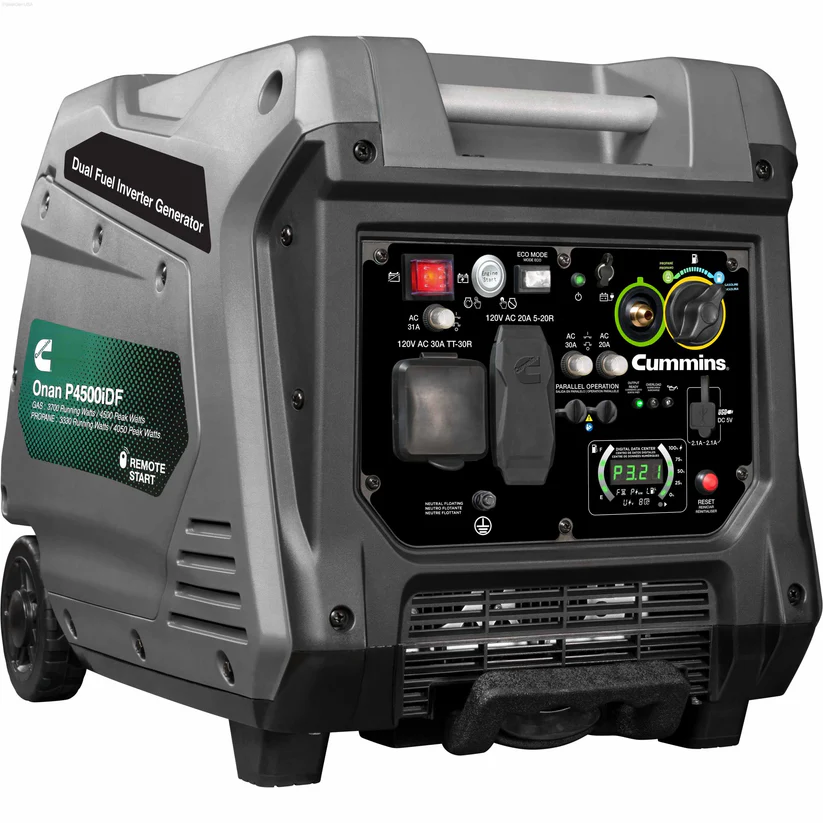 Kup Cummins Onan P4500iDF Dual-Fuel Inverter Generator