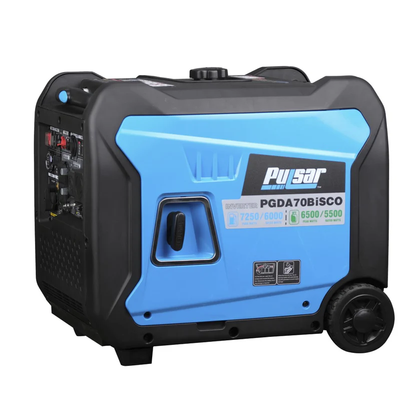 Pulsar PGDA70BISCO – Cichy generator inwerterowy dual-fuel 7250 W z CO Alert i zdalnym startem - Image 4